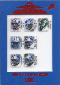 1999 Playoff Absolute SSD #140 Herman Moore / Barry Sanders / Charlie Batch / Chris Claiborne / Sedrick Irvin Front