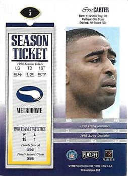 1999 Playoff Contenders SSD #3 Cris Carter Back