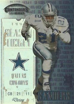 1999 Playoff Contenders SSD #45 Deion Sanders Front