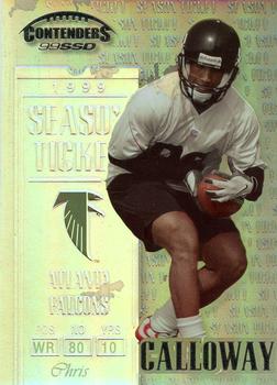 1999 Playoff Contenders SSD #58 Chris Calloway Front