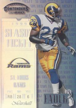 1999 Playoff Contenders SSD #66 Marshall Faulk Front