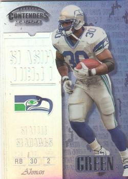 1999 Playoff Contenders SSD #137 Ahman Green Front