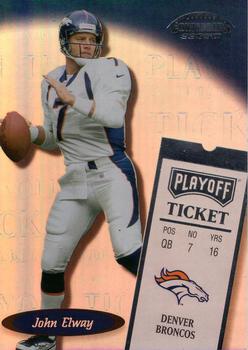 1999 Playoff Contenders SSD #186 John Elway Front