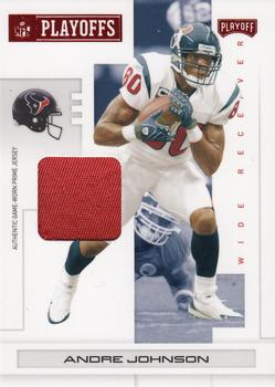 2007 Playoff NFL Playoffs - Materials Red Prime #39 Andre Johnson Front