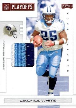 2007 Playoff NFL Playoffs - Materials Red Prime #96 LenDale White Front