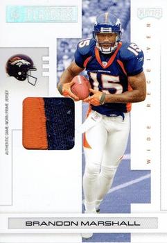 2007 Playoff NFL Playoffs - Materials Silver Prime #31 Brandon Marshall Front