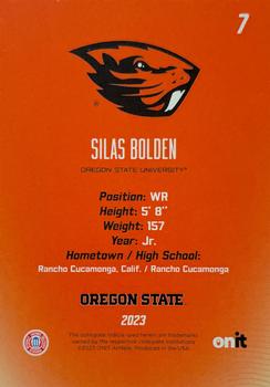 2023 ONIT Athlete Oregon State Beavers - Parallel Series #129 Silas Bolden Back