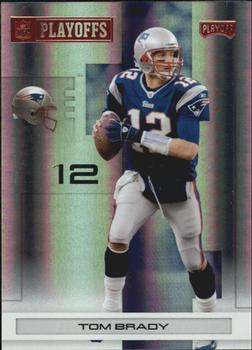 2007 Playoff NFL Playoffs - Red Holofoil #56 Tom Brady Front