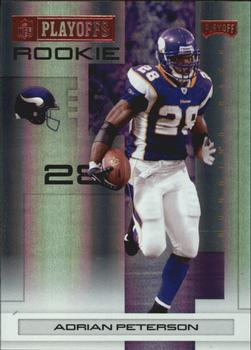 2007 Playoff NFL Playoffs - Red Holofoil #101 Adrian Peterson Front