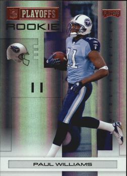 2007 Playoff NFL Playoffs - Red Holofoil #126 Paul Williams Front