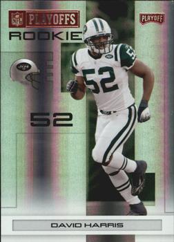 2007 Playoff NFL Playoffs - Red Holofoil #165 David Harris Front
