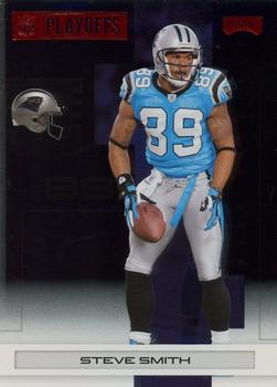 2007 Playoff NFL Playoffs - Red Metalized #13 Steve Smith Front