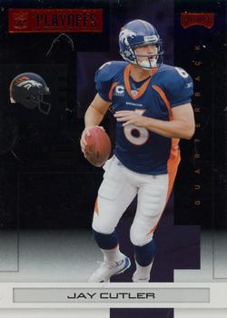 2007 Playoff NFL Playoffs - Red Metalized #29 Jay Cutler Front