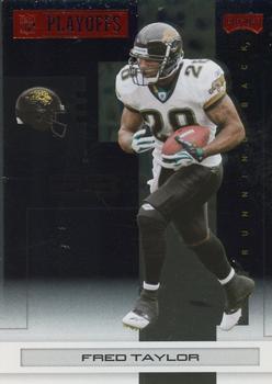 2007 Playoff NFL Playoffs - Red Metalized #46 Fred Taylor Front