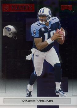 2007 Playoff NFL Playoffs - Red Metalized #97 Vince Young Front