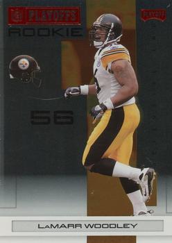 2007 Playoff NFL Playoffs - Red Metalized #163 LaMarr Woodley Front