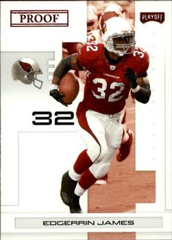 2007 Playoff NFL Playoffs - Red Proof #3 Edgerrin James Front