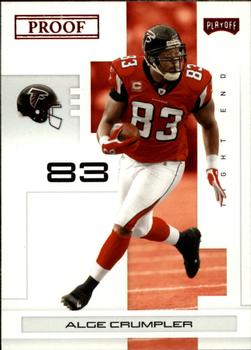 2007 Playoff NFL Playoffs - Red Proof #5 Alge Crumpler Front