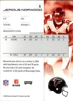 2007 Playoff NFL Playoffs - Red Proof #6 Jerious Norwood Back