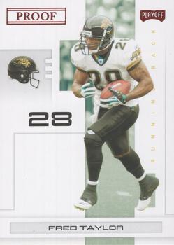 2007 Playoff NFL Playoffs - Red Proof #46 Fred Taylor Front