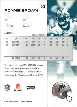 2007 Playoff NFL Playoffs - Red Proof #53 Ronnie Brown Back