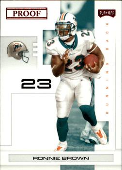 2007 Playoff NFL Playoffs - Red Proof #53 Ronnie Brown Front