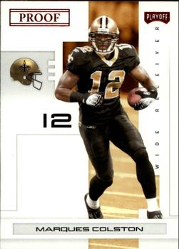2007 Playoff NFL Playoffs - Red Proof #61 Marques Colston Front