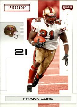 2007 Playoff NFL Playoffs - Red Proof #86 Frank Gore Front