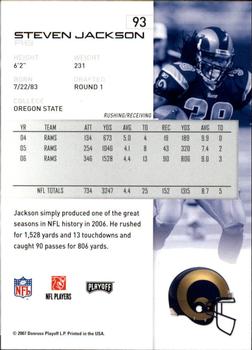 2007 Playoff NFL Playoffs - Red Proof #93 Steven Jackson Back