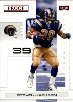 2007 Playoff NFL Playoffs - Red Proof #93 Steven Jackson Front