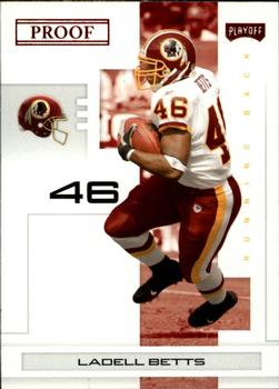 2007 Playoff NFL Playoffs - Red Proof #100 Ladell Betts Front