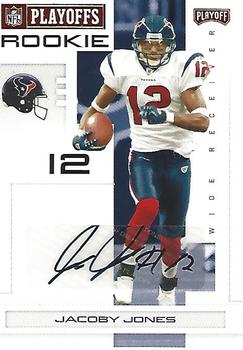 2007 Playoff NFL Playoffs - Signatures Red #173 Jacoby Jones Front