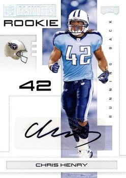2007 Playoff NFL Playoffs - Signatures Silver #108 Chris Henry Front