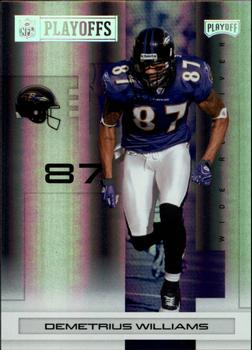 2007 Playoff NFL Playoffs - Silver Holofoil #9 Demetrius Williams Front