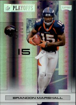 2007 Playoff NFL Playoffs - Silver Holofoil #31 Brandon Marshall Front