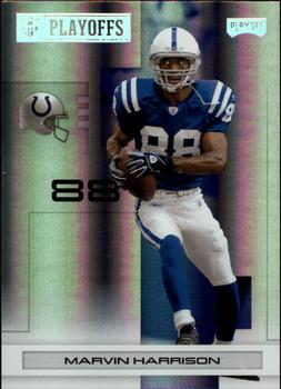 2007 Playoff NFL Playoffs - Silver Holofoil #44 Marvin Harrison Front
