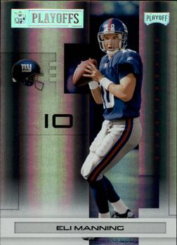 2007 Playoff NFL Playoffs - Silver Holofoil #66 Eli Manning Front