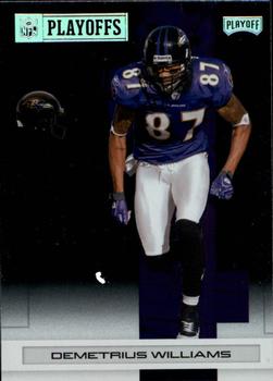 2007 Playoff NFL Playoffs - Silver Metalized #9 Demetrius Williams Front