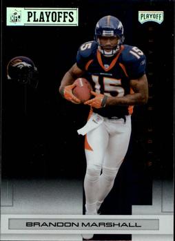 2007 Playoff NFL Playoffs - Silver Metalized #31 Brandon Marshall Front