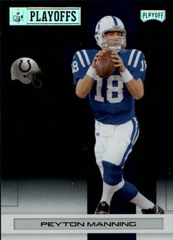 2007 Playoff NFL Playoffs - Silver Metalized #42 Peyton Manning Front