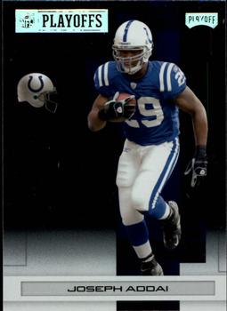 2007 Playoff NFL Playoffs - Silver Metalized #43 Joseph Addai Front