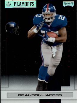 2007 Playoff NFL Playoffs - Silver Metalized #65 Brandon Jacobs Front