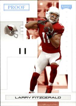 2007 Playoff NFL Playoffs - Silver Proof #2 Larry Fitzgerald Front