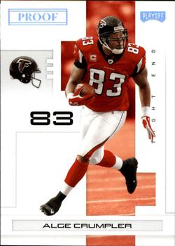 2007 Playoff NFL Playoffs - Silver Proof #5 Alge Crumpler Front