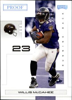 2007 Playoff NFL Playoffs - Silver Proof #10 Willis McGahee Front