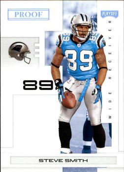 2007 Playoff NFL Playoffs - Silver Proof #13 Steve Smith Front