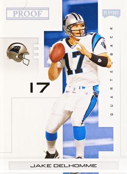 2007 Playoff NFL Playoffs - Silver Proof #15 Jake Delhomme Front