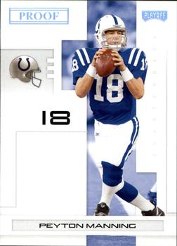 2007 Playoff NFL Playoffs - Silver Proof #42 Peyton Manning Front