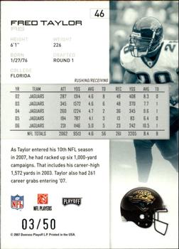 2007 Playoff NFL Playoffs - Silver Proof #46 Fred Taylor Back
