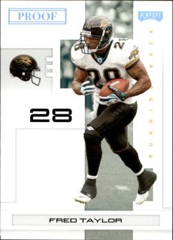 2007 Playoff NFL Playoffs - Silver Proof #46 Fred Taylor Front
